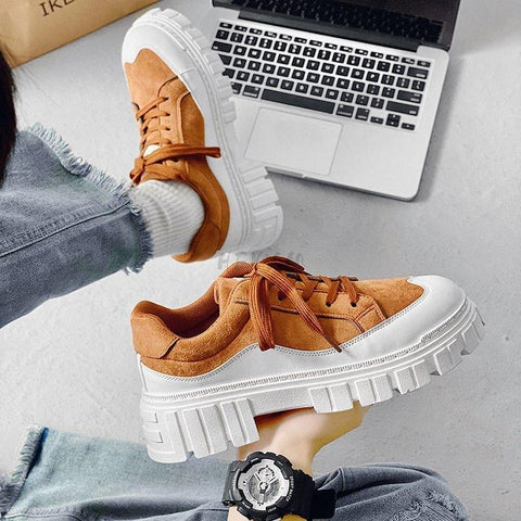 Male Sneakers Black Autumn Shoes Platform Sneakers-BS01362-Veeddydropshipping