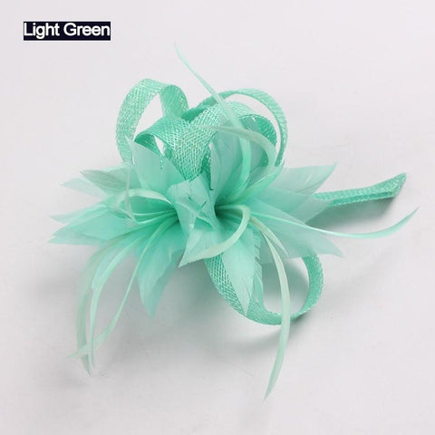 Hat Cocktail Brooch Wedding Headpiece Church Headwear  -JW00501-Veeddydropshipping