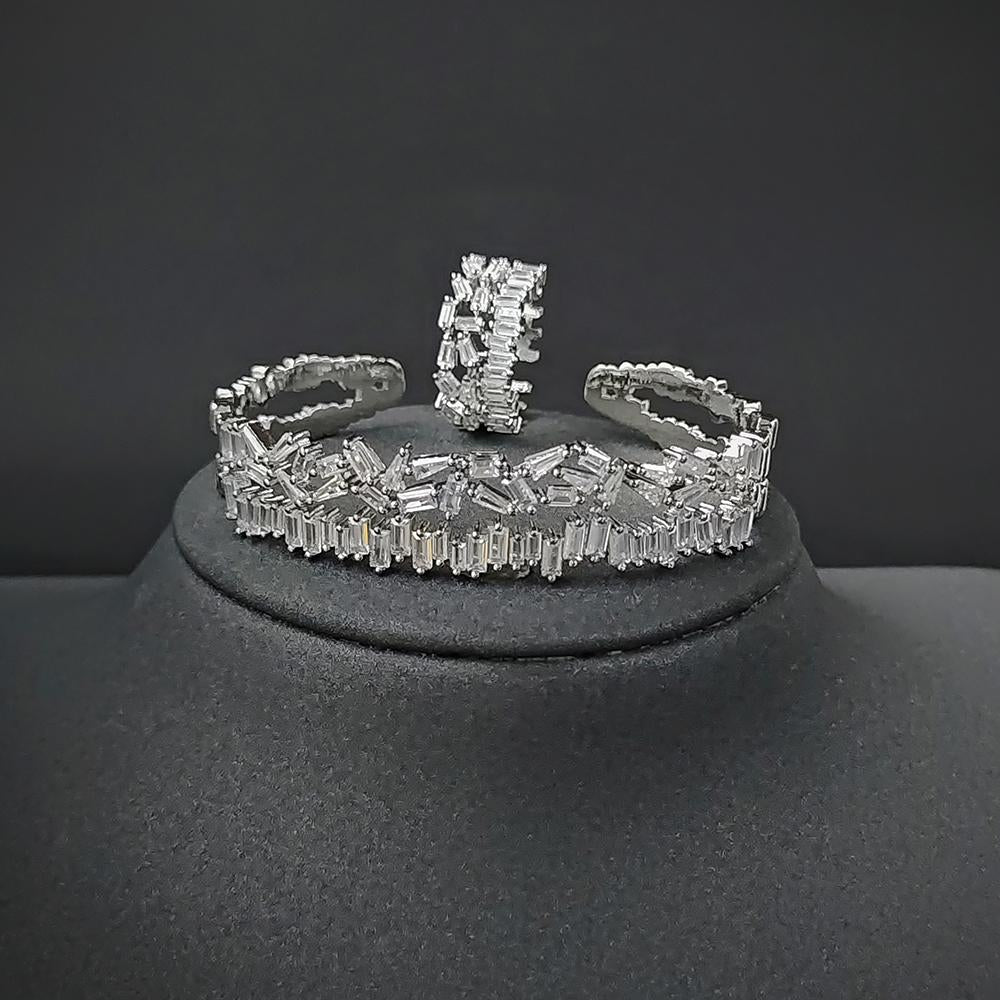 Luxury silver color bride African Dubai Jewelry Set -JW01353-Veeddydropshipping
