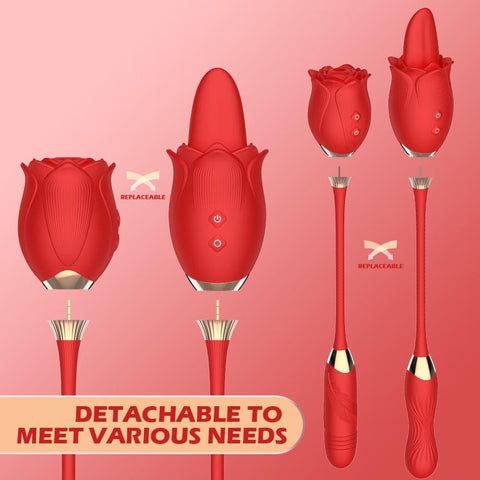 Detachable Rose Toy Vibrator for Women G Spot Vibrator Clitoral Stimulator -BH01310-Veeddydropshipping