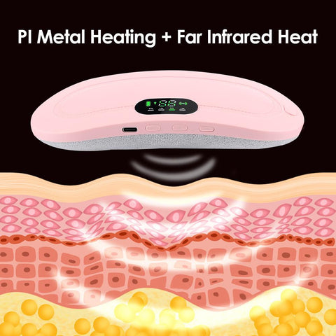 Vibrator Heating Belt for Menstrual Relief Pain Waist Stomach-BH01397-Veeddydropshipping