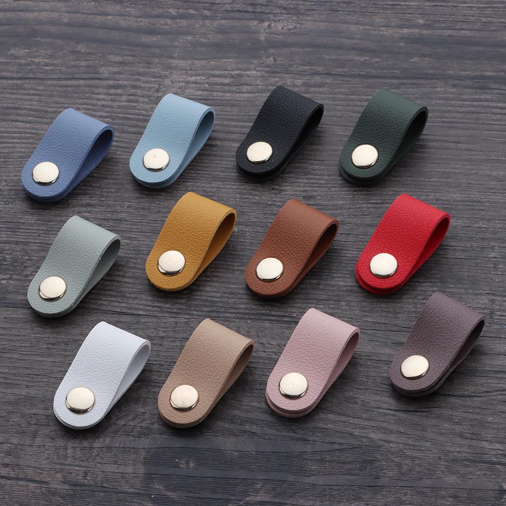 Leather Charger Protector Desktop Storage Clips Holder Cable Winder Tie Cable Manag-CE00037-Veeddydropshipping