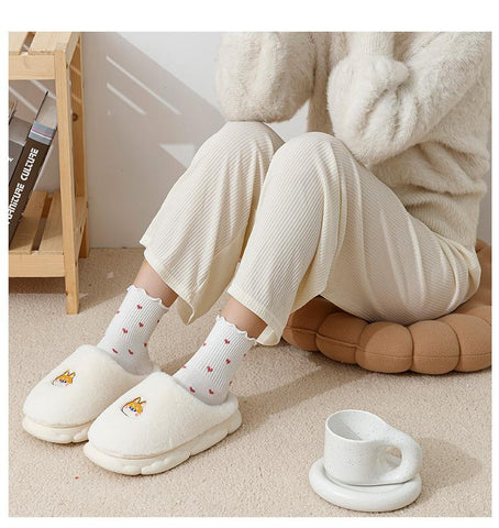 Slippers Men Women Indoor Floor Flat Solid Colo Home Non-slip-BS01296-Veeddydropshipping