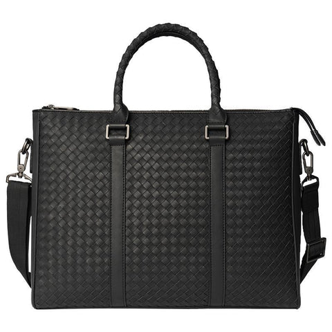 Business Men&#39;s Briefcase Male Shoulder Bag Real Leather Matte Men-BS00478-Veeddydropshipping