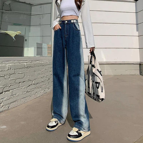 Streetwear High Waist Women Wide Leg Pants-WF00399-Veeddydropshipping