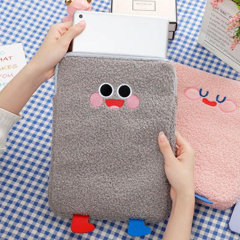Bag Case Sleeve Cute Cartoon Plush Laptop Cover Pocket-BS00456-Veeddydropshipping
