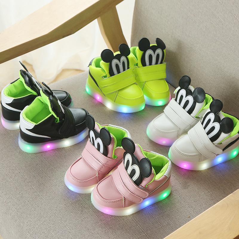 Light Up Fashion Cartoon Glowing Children&#39;s Shoes LED Fashion Korean-TB00124-Veeddydropshipping