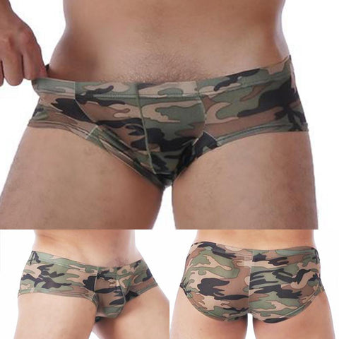 Camouflage Low Waist Underwear Boxers Shorts Underpants Small-MF01496-Veeddydropshipping