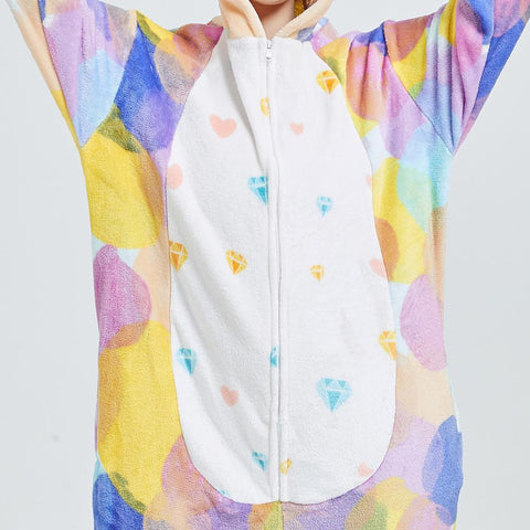 Animal Wolf Lion Licorne Onesie Kids Costume Jumpsuit Kigurumi-TB01058-Veeddydropshipping