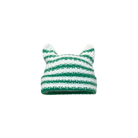 Striped Knitted Wool Cap Autumn and Winter-Veeddydropshipping