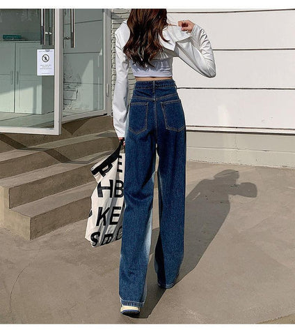 Streetwear High Waist Women Wide Leg Pants-WF00399-Veeddydropshipping