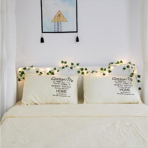 2M Artificial Plant Led String Light Creeper Green Leaf Ivy Vine for Home-TI00901-Veeddydropshipping