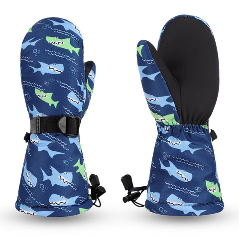 Children Winter Dinosaur Gloves Baby Girls Waterproof Windproof Snow-TB00430-Veeddydropshipping
