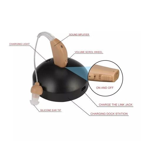 Portable Rechargeable Deffness Hearing Aids-BH00929-Veeddydropshipping