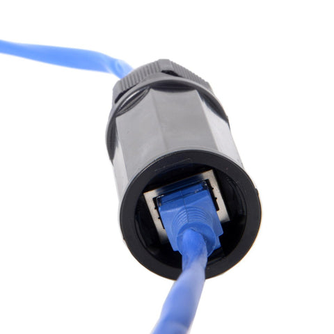 Waterproof Connectors Locking CAT6 RJ45 Female to Female Lan Ethernet Network -CE00240-Veeddydropshipping