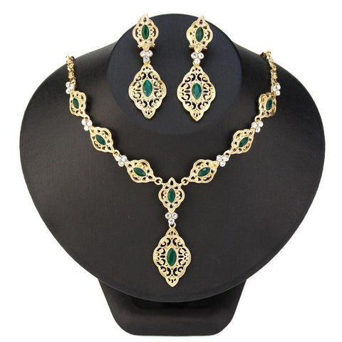 Jewelry Sets Morocco Style Earring Necklace Set  -JW00351-Veeddydropshipping