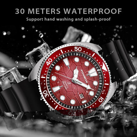 Silicone Strap Waterproof Watches Luminous  Quartz Wristwatch-JW00677-Veeddydropshipping
