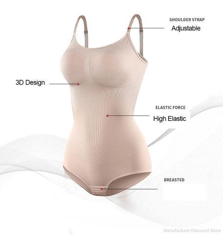 Bodysuit Full Body Shaper Women's Underwear-WF00704-Veeddydropshipping