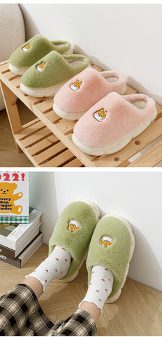 Slippers Men Women Indoor Floor Flat Solid Colo Home Non-slip-BS01296-Veeddydropshipping