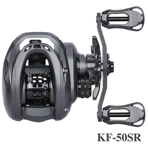 135g Bait Finesse Low Profile Baitcast Reel Dark Wolf 50S 4kg Ligh Game Casting Fishing -OS00378-Veeddydropshipping