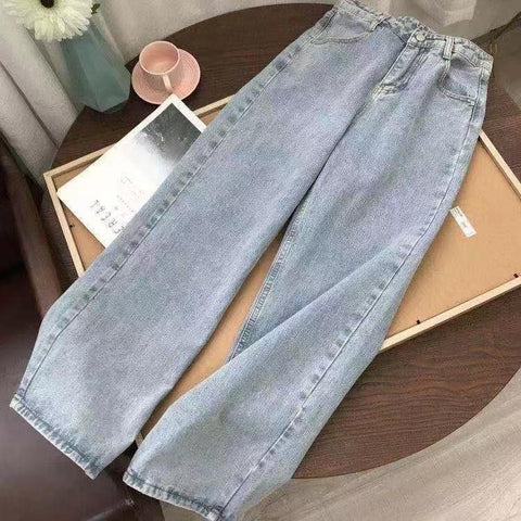 Wide-leg Vintage Jeans Men and Women Autumn-MF00557-Veeddydropshipping