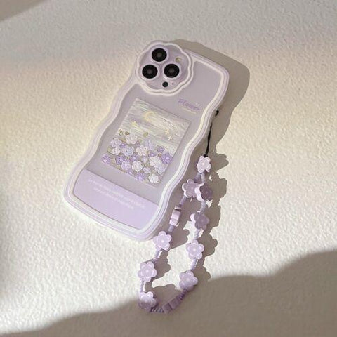 Oil painting flower bracelet cute phone case new 2022 cover for iphone 11 12 13-PA00132-Veeddydropshipping