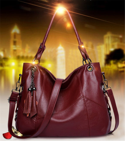 Leather Handbags Women Messenger Crossbody Bag European&amp-BS00126-Veeddydropshipping