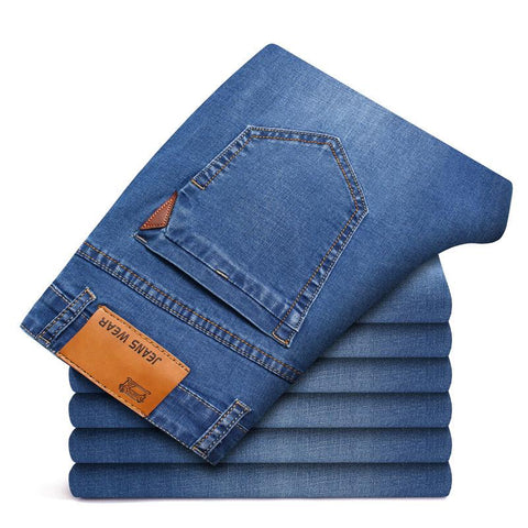 Jeans Business Casual Stretch Slim Denim Pants-MF00640-Veeddydropshipping