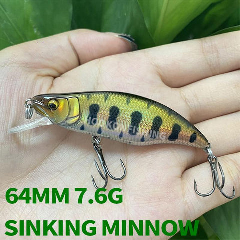 2022 NEW 51mm 4.2g Mini Sinking Minnow Fishing Lures Jerkbaits Peche Artificial Bait  Wobbler Lure-OS00411-Veeddydropshipping
