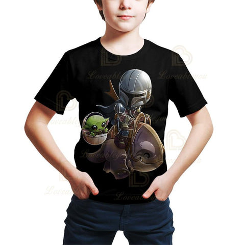 Baby Yoda Mandalore T Shirt Disney Men Women Children Wars T-shirt-TB01176-Veeddydropshipping