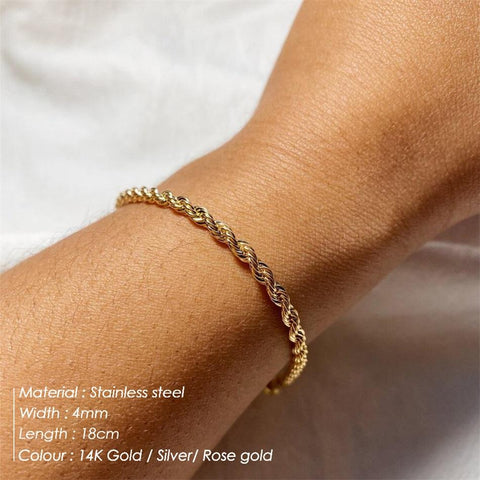 Bracelet  Stainless Steel Gold Plated Women -JW00961-Veeddydropshipping