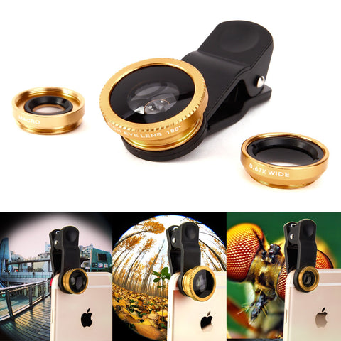 Macro Lens For Phone Universal 3 in 1 Cell Phone Lens Magnifier-PA01240-Veeddydropshipping