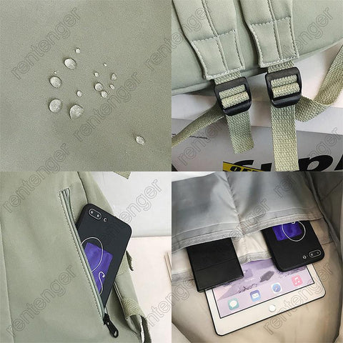 Insert Buckle Designer Bag Teenager Laptop Backpacks Student-BS00290-Veeddydropshipping