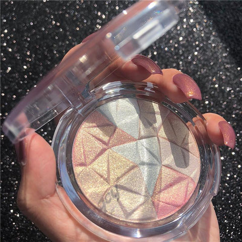 Makeup Highlighter Palette Bronzer Shimmer Glitter-BH00699-Veeddydropshipping