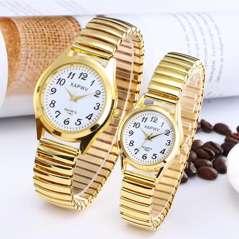 Fashion Quartz Wrist Watch Steel Strap Couple Watch Gift-JW00947-Veeddydropshipping