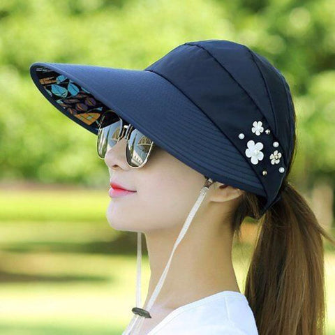 Women Sun Hat Suncreen Floppy Cap-WF01365-Veeddydropshipping