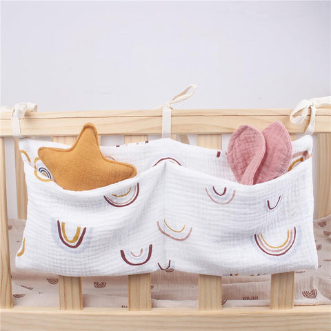 Baby Crib Storage Bag Nappy Organizer Portable Newborn Bed Headboard-TB00707-Veeddydropshipping