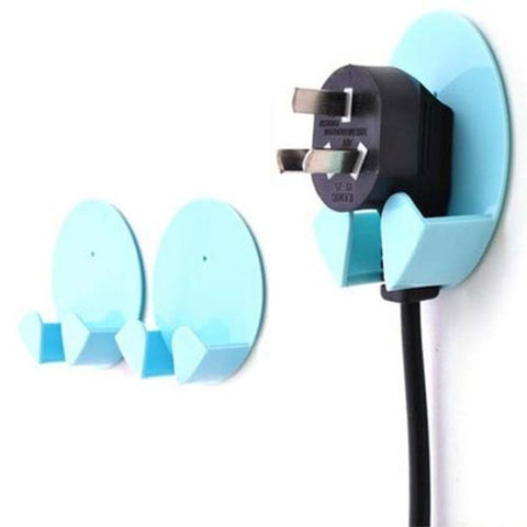 2Pcs Universal AdheSive Power Plug Holder Wire Cable Organizer Sticky Hook Home Hotel-PA00926-Veeddydropshipping