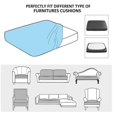 Waterproof Jacquard Sofa Seat Cushion Cover-HA00407-Veeddydropshipping