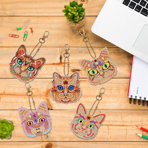 DIY Diamond Painting Keychain Eiffel Tower Keyring-HA00117-Veeddydropshipp