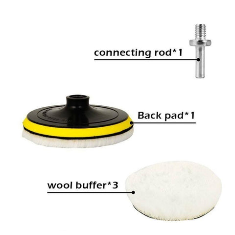 5Pcs Car Polishing Pad Set Wool Buffing Wheel Tool 3/4/5/6/7-AM00395-Veeddydropshipping