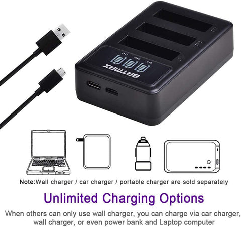 Camera Battery Charger for Sony NP-BX1 Battery HX300 HX400 HX50 HX60 GWP88 -CE00207-Veeddydropshipping