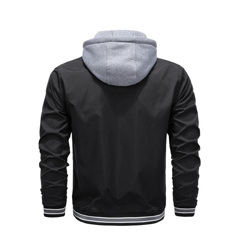 Drawstring Detachable Hooded Jacket-Veeddydropshipping