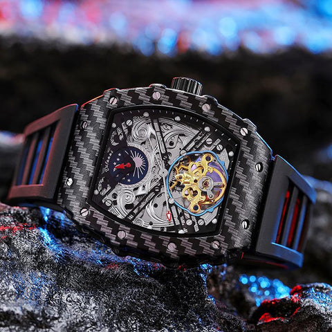 Automatic Mechanical Watch Skeleton Vintage Watch -JW00637-Veeddydropshipping