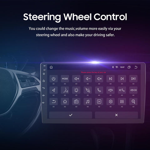 1din Android 12 Car radio Multimedia Video Player 10.1 Inch Universal-AM00659-Veeddydropshipping