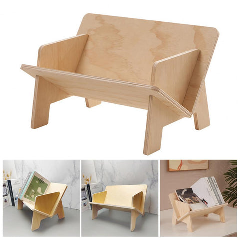 Document Organizer Wood Texture Book Shelf-HA01576-Veeddydropshipping