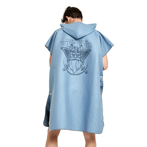 Microfiber Poncho Towel Surf Beach Wetsuit Changing Bath Robe with Hood-OS00161-Veeddydropshipping