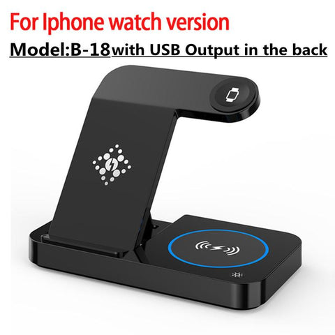 100W 4 in 1 Wireless Charger Stand Foldable  Fast Charging Station For iPhone-PA01057-Veeddydropshipping
