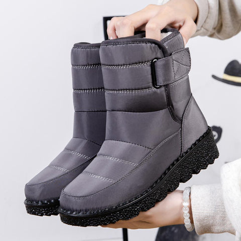 Winter Women Ankle Boots Warm Plush Soft Platform Snow-BS00942-Veeddydropshipping