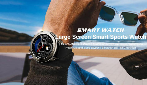 Waterproof Smart Watch Screen Always Show Time 400MAh-JW00683-Veeddydropshipping